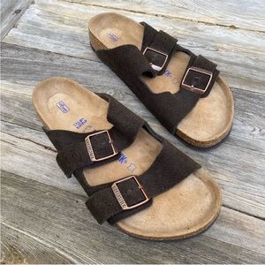 Birkenstock Arizona Soft Footbed Sandal Mocha Suede 42